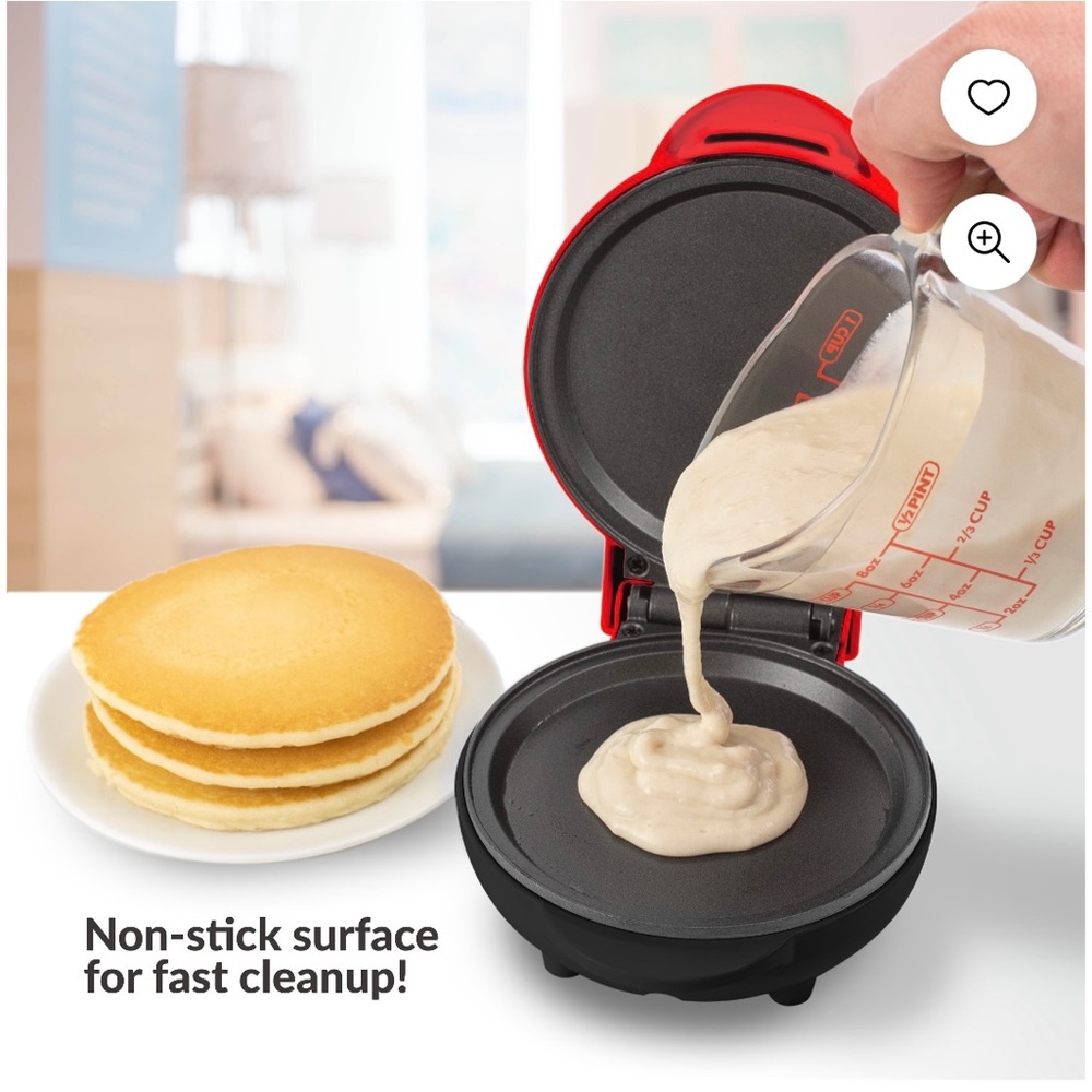 MyMini Deluxe Griddle, Red new in box - Picture 3 of 5